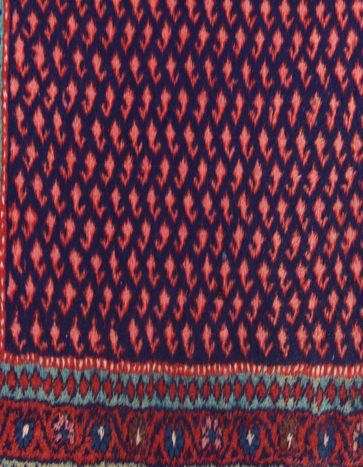 Detail image of  3' 7 x 9' 8  Hand Knotted Botemir Persian Wool Runner Rug