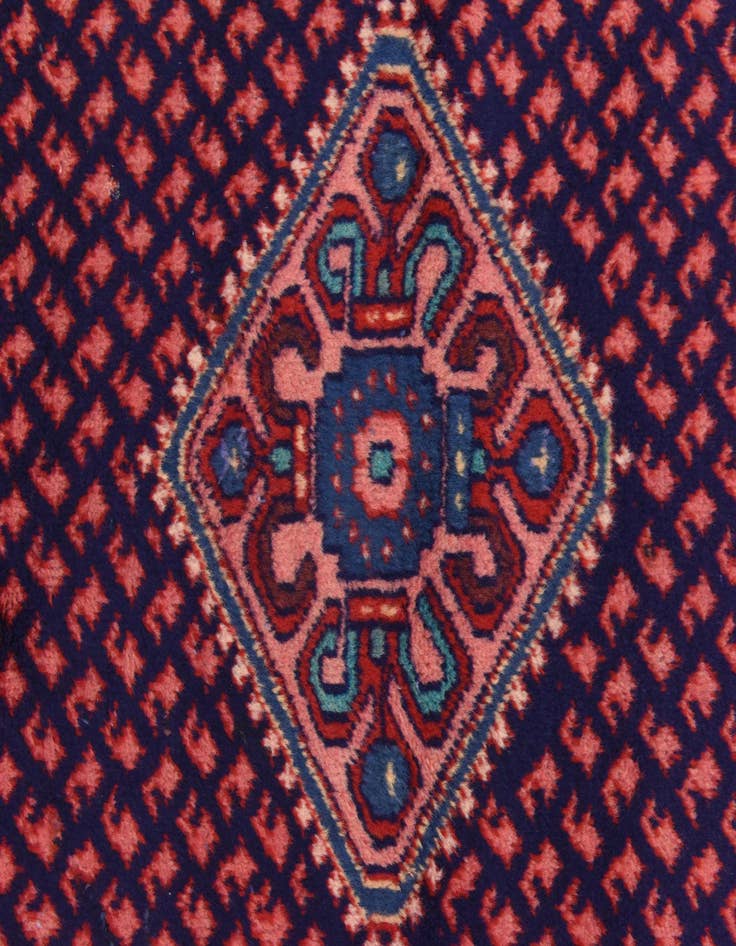 Detail image of  3' 7 x 9' 8  Hand Knotted Botemir Persian Wool Runner Rug