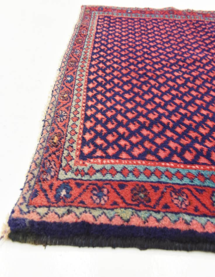 Detail image of  3' 7 x 9' 8  Hand Knotted Botemir Persian Wool Runner Rug