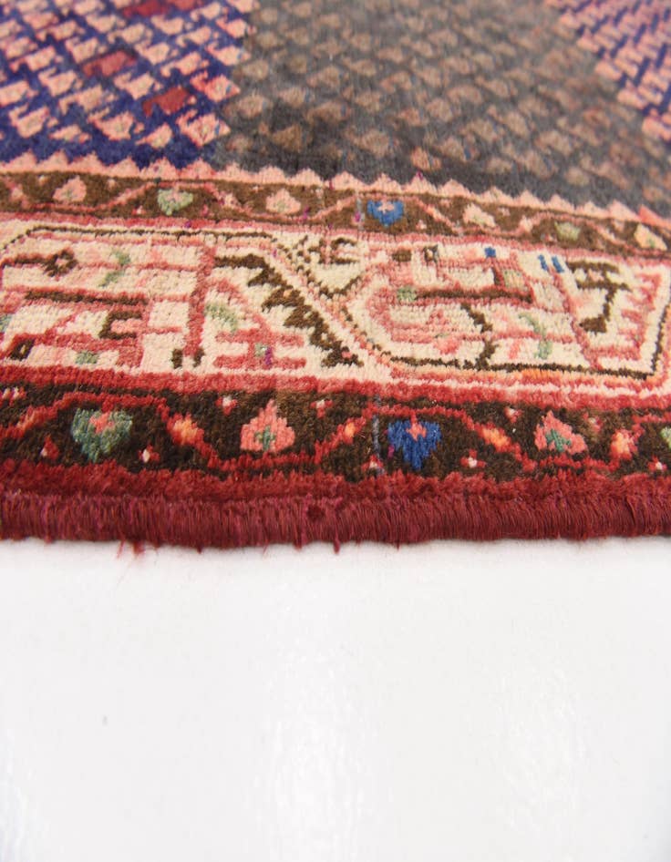 Detail image of  3' 7 x 10'  Hand Knotted Botemir Persian Wool Runner Rug