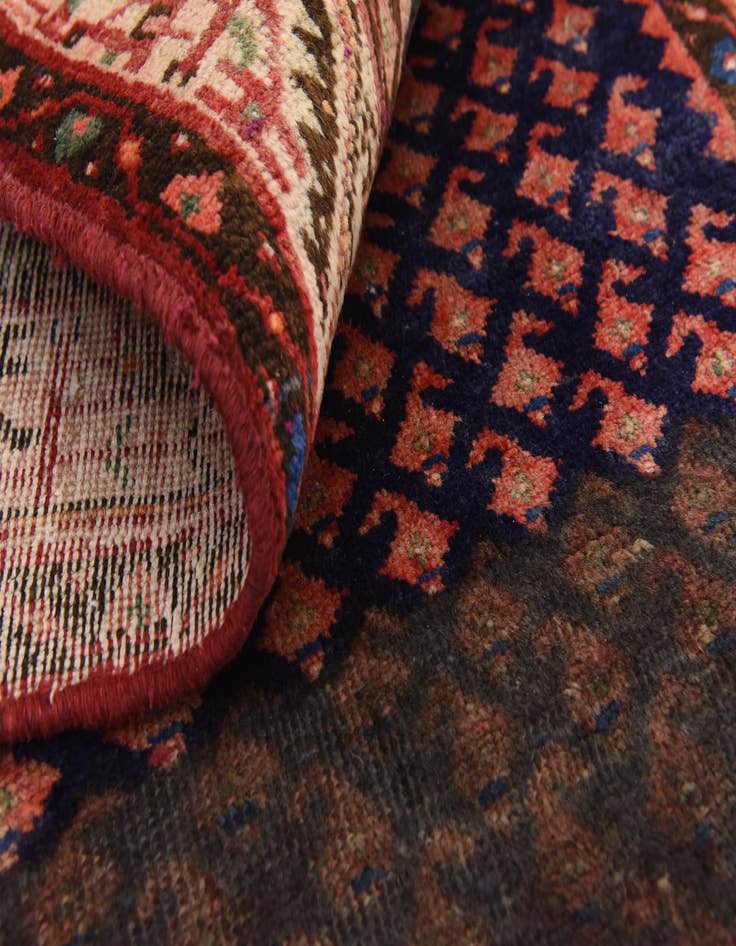 Detail image of  3' 7 x 10'  Hand Knotted Botemir Persian Wool Runner Rug