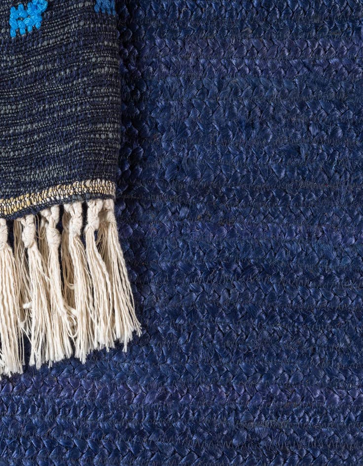 Detail image of  2' 7 x 6' 1  Hand Braided Jute Runner Rug