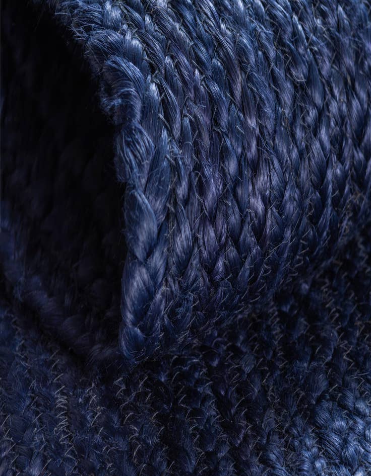 Detail image of  2' 7 x 6' 1  Hand Braided Jute Runner Rug