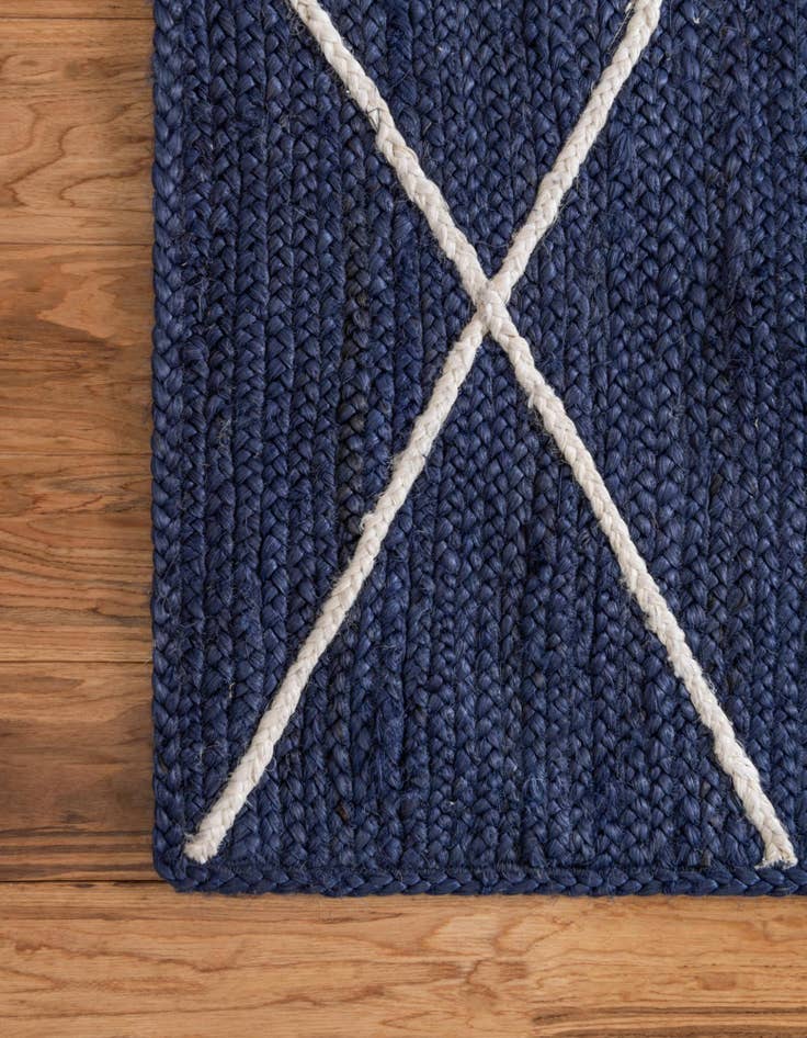 Detail image of  2' 2 x 8' 2  Hand Braided Jute Runner Rug