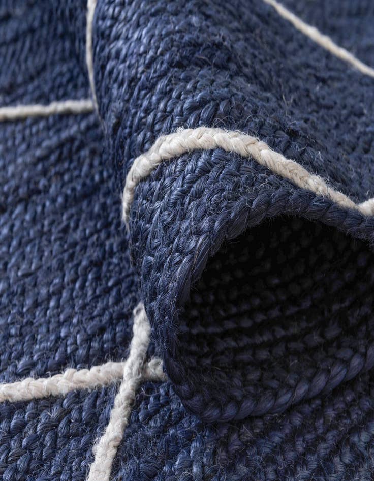 Detail image of  2' 2 x 6' 1  Hand Braided Jute Runner Rug