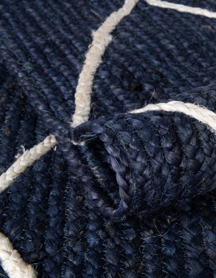 Detail image of  2' 2 x 8' 2  Hand Braided Jute Runner Rug