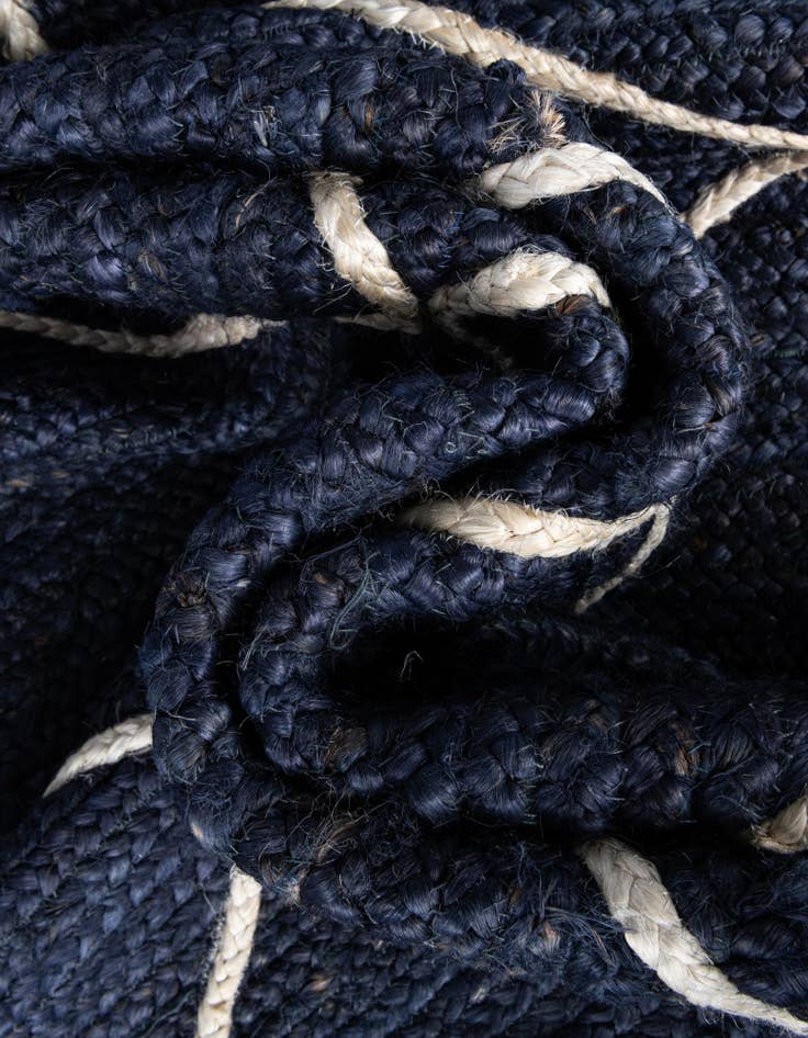 Detail image of  2' 2 x 8' 2  Hand Braided Jute Runner Rug