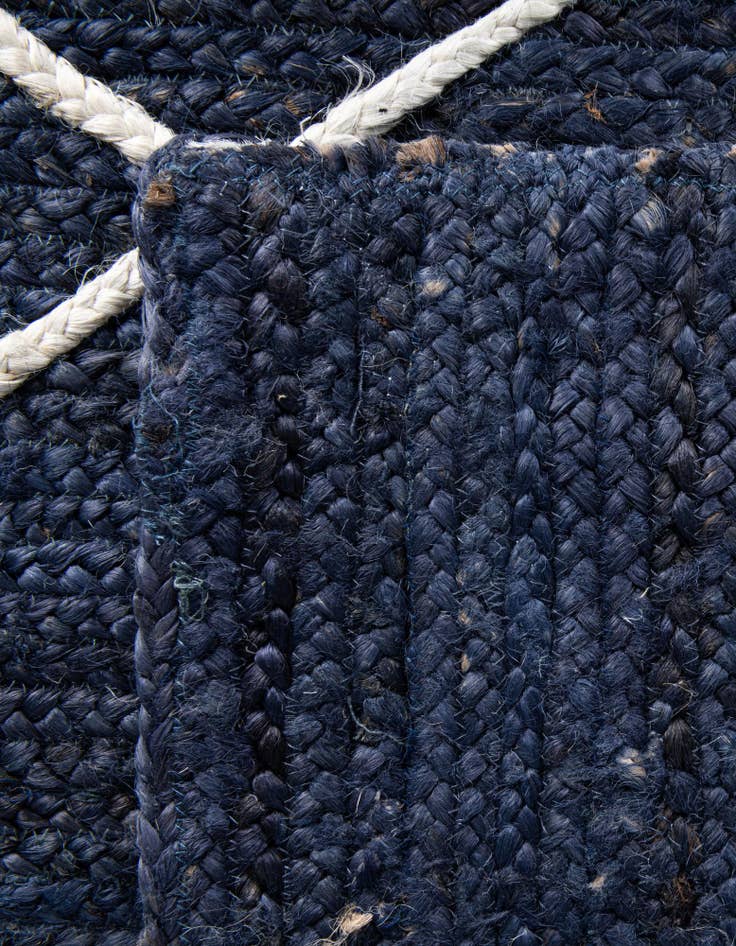 Detail image of  2' 2 x 8' 2  Hand Braided Jute Runner Rug