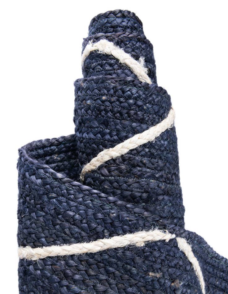 Detail image of  2' 2 x 8' 2  Hand Braided Jute Runner Rug