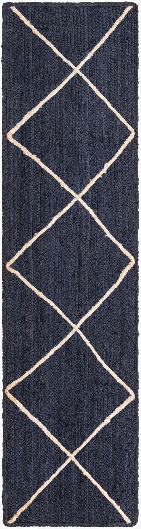  2' 2 x 8' 2  Hand Braided Jute Runner Rug