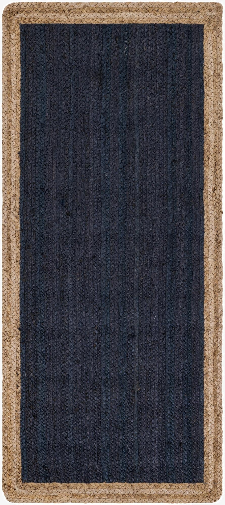  2' 7 x 6' 1  Hand Braided Jute Runner Rug