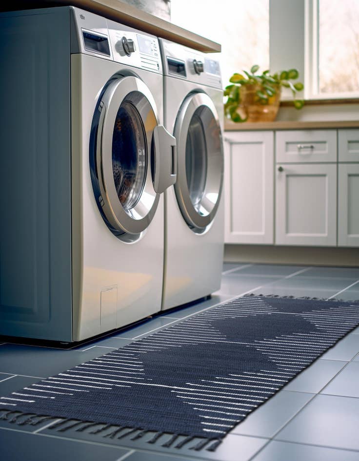 Detail image of  2' 11 x 16' 1  Hand Woven Chindi Cotton Runner Rug