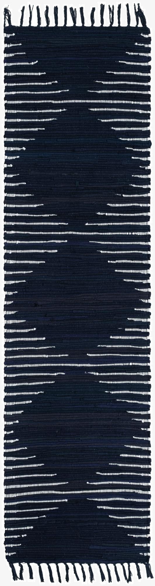 2' x 8'  Hand Woven Chindi Cotton Runner Rug