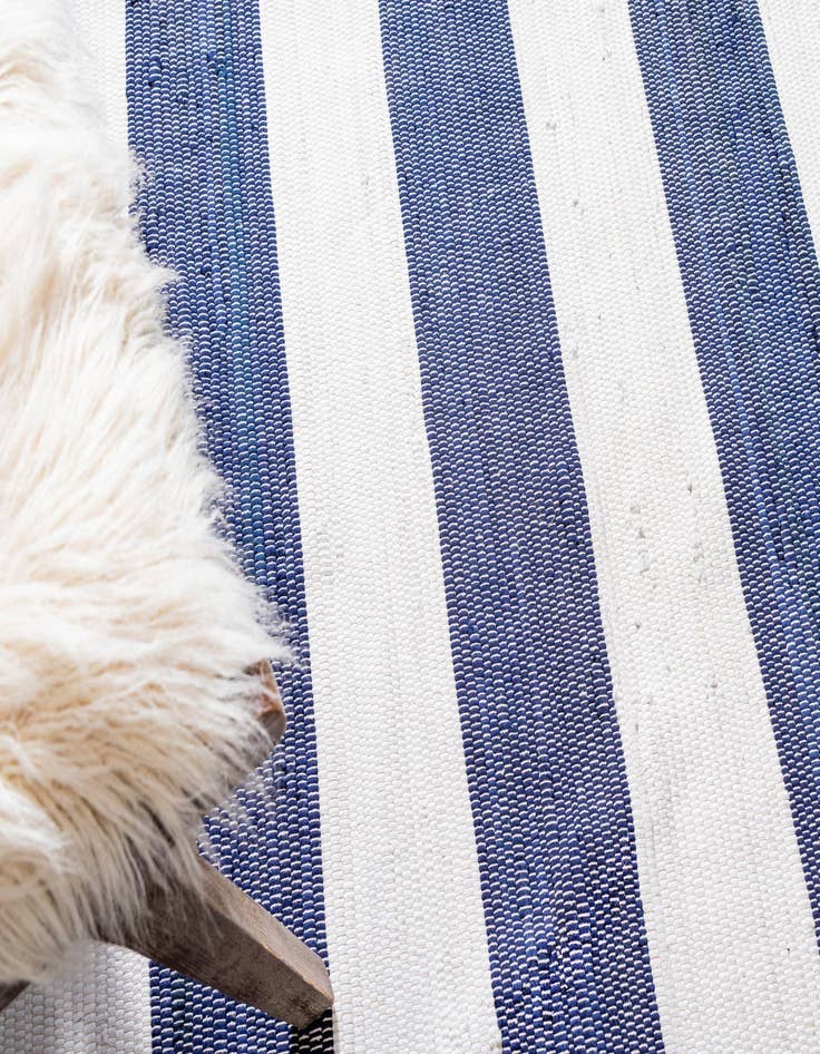 Detail image of  2' 2 x 8'  Hand Woven Chindi Rag Runner Rug