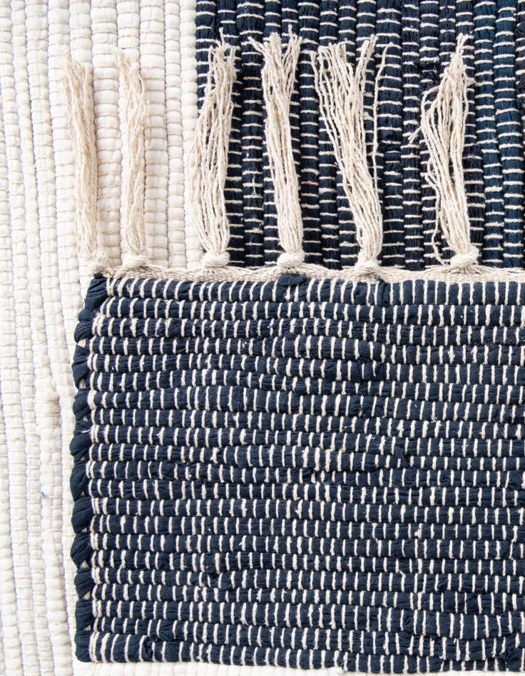 Detail image of  2' 2 x 8'  Hand Woven Chindi Rag Runner Rug
