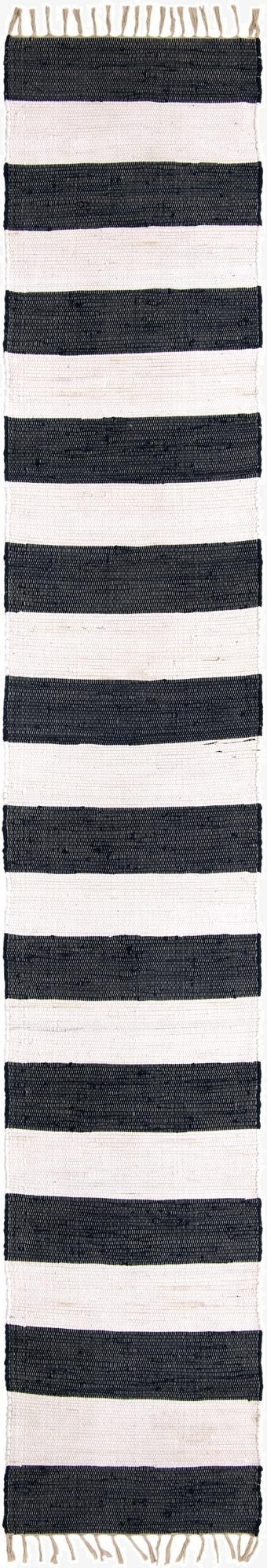  2' 6 x 16' 5  Hand Woven Chindi Rag Runner Rug