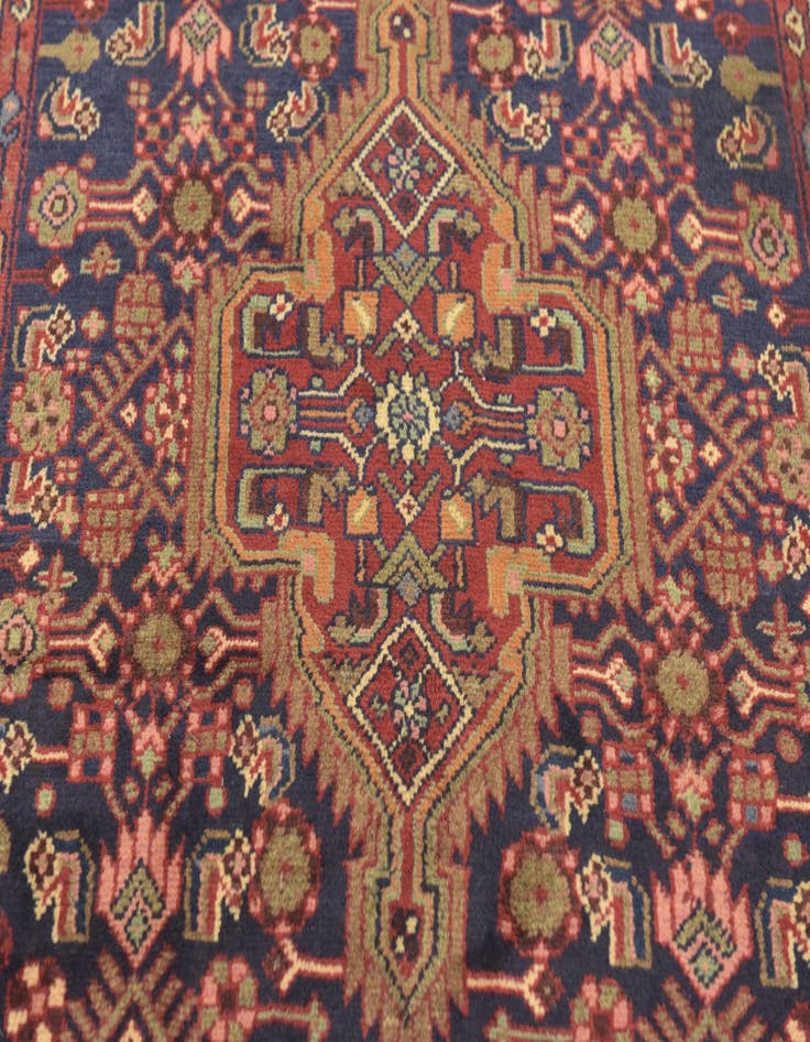 Detail image of  3' 9 x 11'  Hand Knotted Darjazin Persian Wool Runner Rug