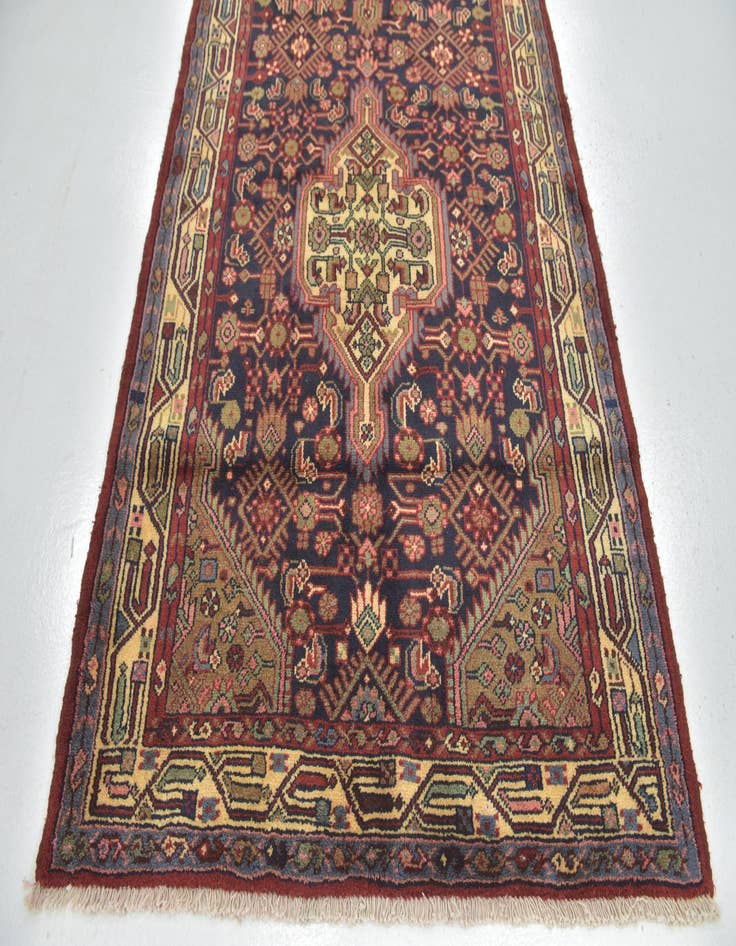 Detail image of  3' 9 x 11'  Hand Knotted Darjazin Persian Wool Runner Rug