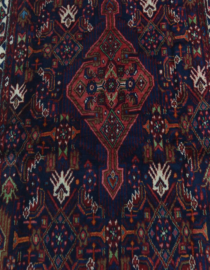 Detail image of 4' 5 x 11' Hand Knotted Darjazin Persian Wool Runner Rug