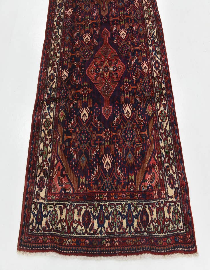 Detail image of 4' 5 x 11' Hand Knotted Darjazin Persian Wool Runner Rug