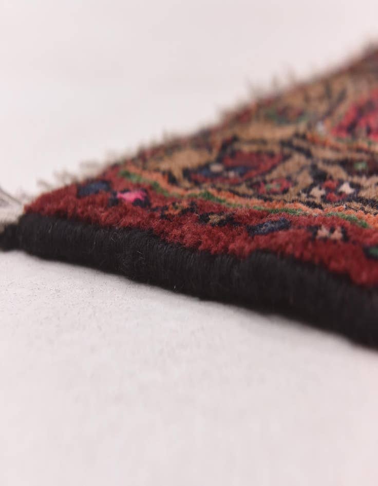 Detail image of 4' x 10' 3 Hand Knotted Darjazin Persian Wool Runner Rug