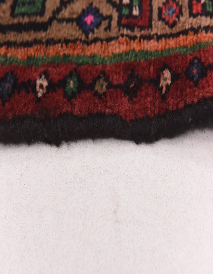 Detail image of 4' x 10' 3 Hand Knotted Darjazin Persian Wool Runner Rug