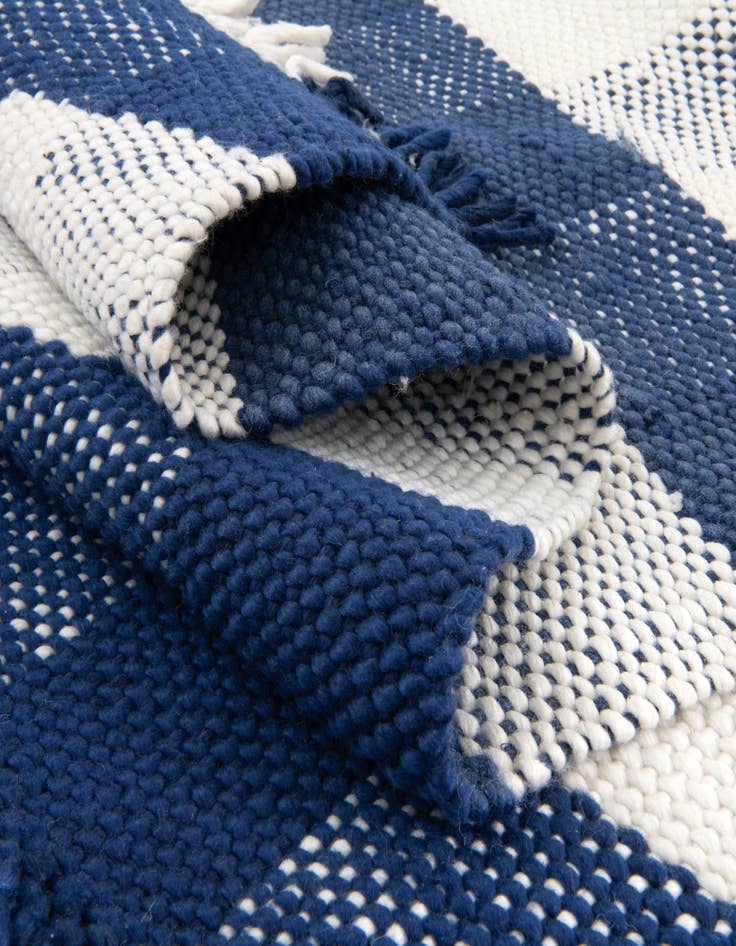 Detail image of  2' x 6' Eco Plaid   Washable Indoor / Outdoor Runner Rug