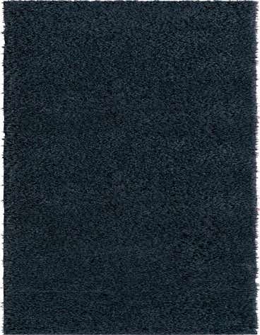A long, rectangular 13 Ft Runner rug in a deep navy blue shag texture, ideal for a hallway.