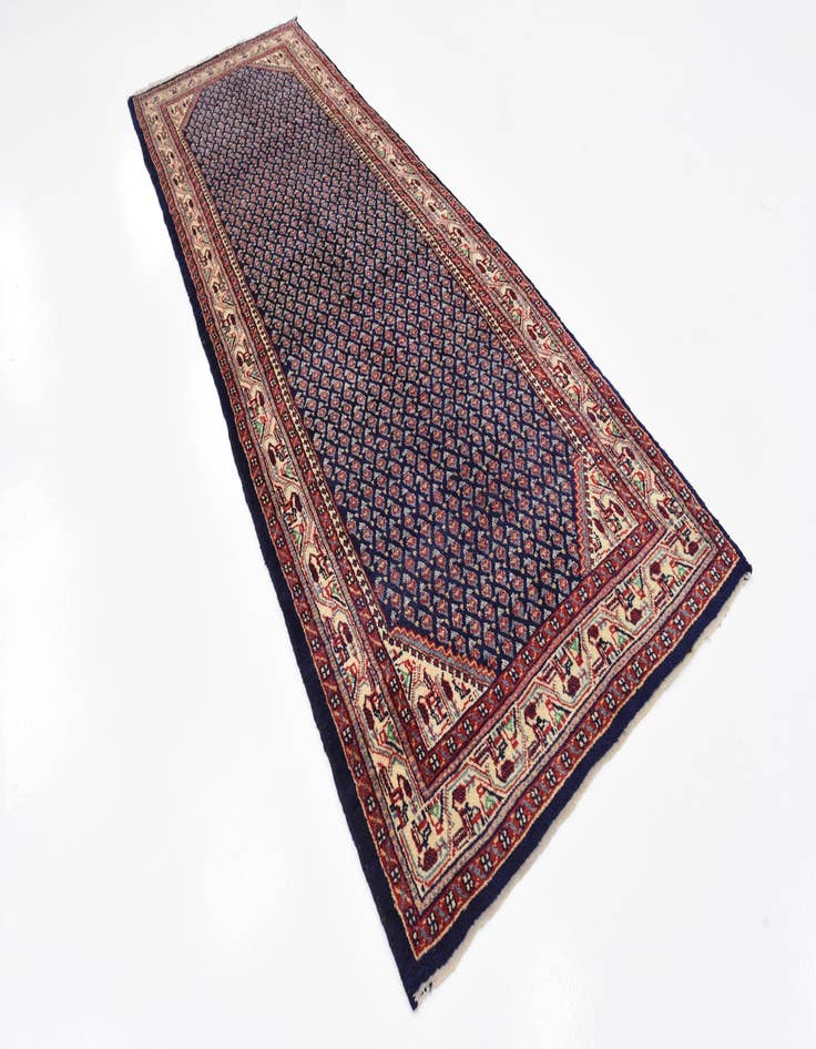 Detail image of  3' 8 x 10' 8  Hand Knotted Farahan Persian Wool Runner Rug