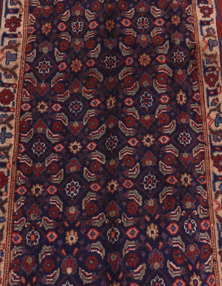 Detail image of  5' 3 x 10'  Hand Knotted Farahan Persian Wool Runner Rug