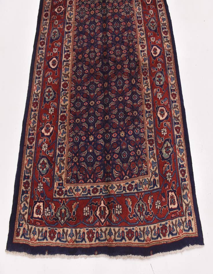 Detail image of  5' 3 x 10'  Hand Knotted Farahan Persian Wool Runner Rug