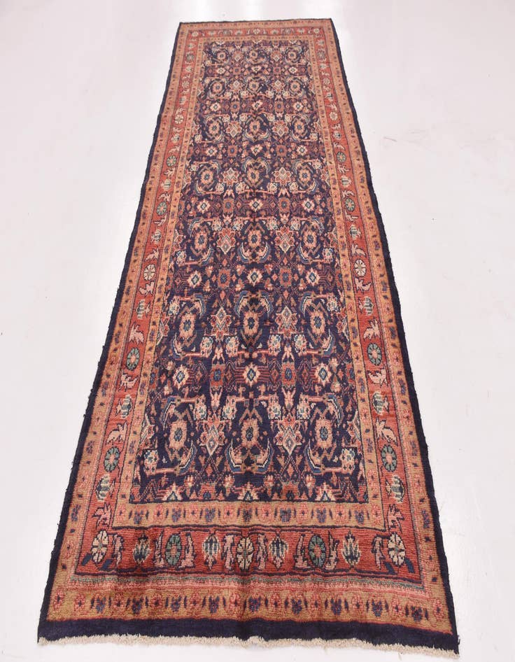 Detail image of  5' 2 x 10' 7  Hand Knotted Farahan Persian Wool Runner Rug