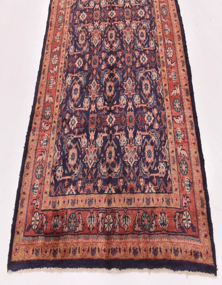 Detail image of  5' 2 x 10' 7  Hand Knotted Farahan Persian Wool Runner Rug