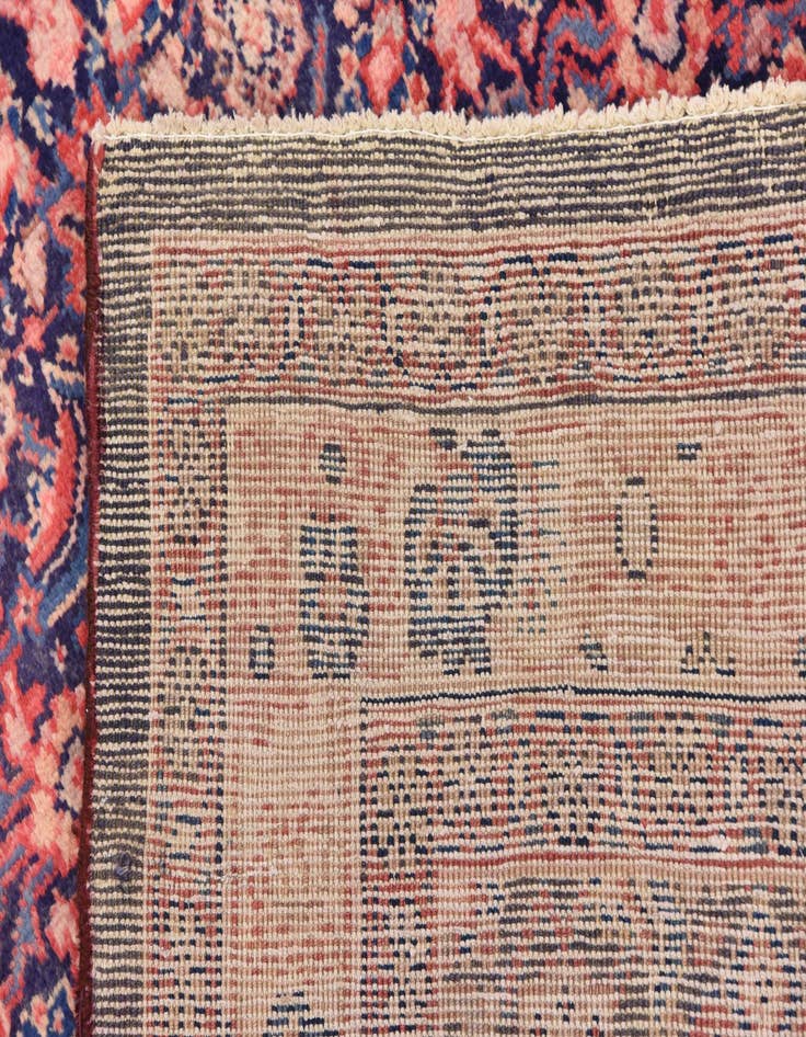 Detail image of  4' 5 x 10' 5  Hand Knotted Farahan Persian Wool Runner Rug