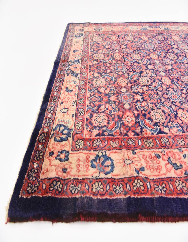 Detail image of  4' 5 x 10' 5  Hand Knotted Farahan Persian Wool Runner Rug