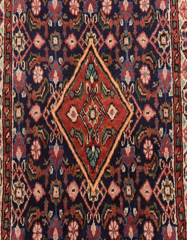 Detail image of  3' 6 x 10' 6  Hand Knotted Farahan Persian Wool Runner Rug