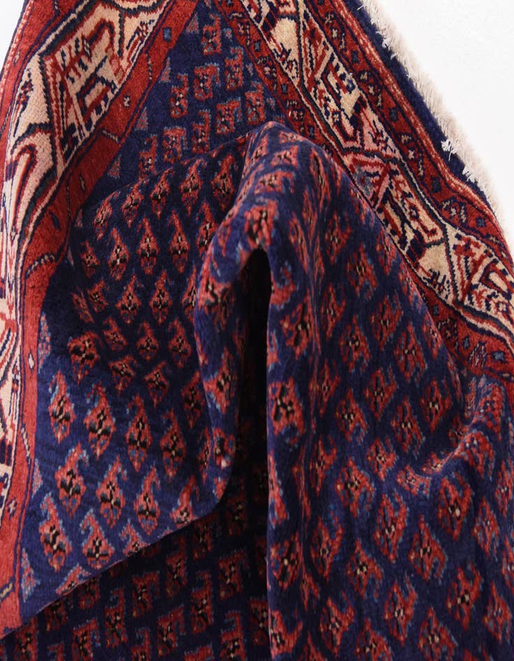 Detail image of  4' 5 x 11'  Hand Knotted Farahan Persian Wool Runner Rug