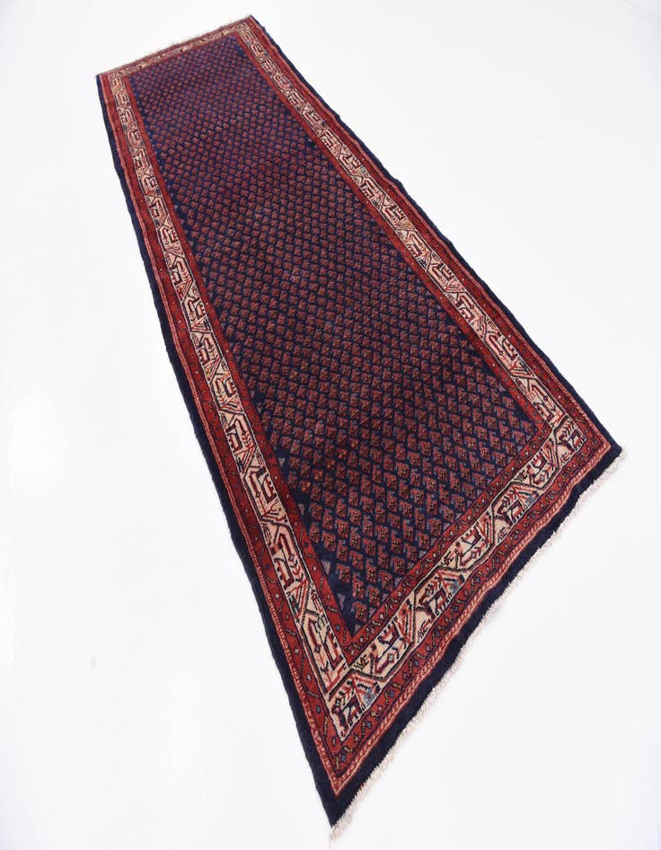 Detail image of  4' 5 x 11'  Hand Knotted Farahan Persian Wool Runner Rug