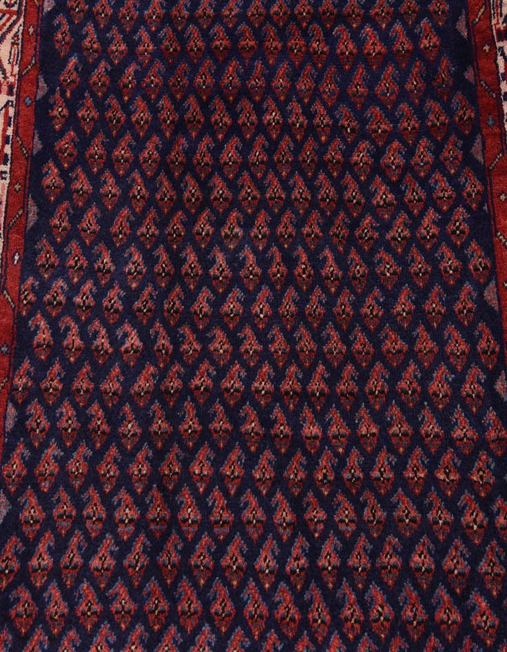 Detail image of  4' 5 x 11'  Hand Knotted Farahan Persian Wool Runner Rug