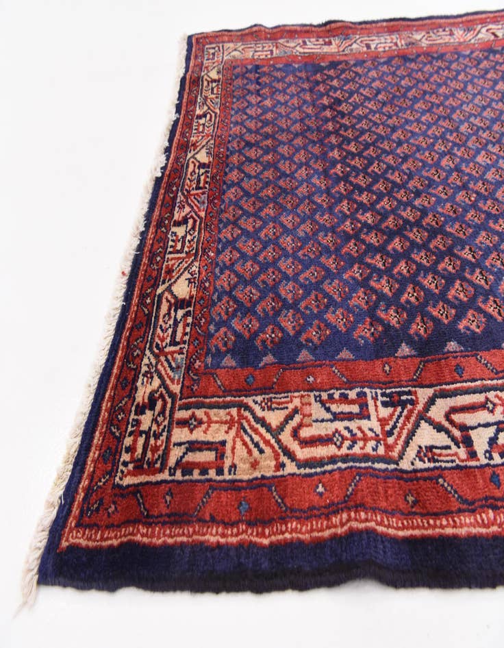 Detail image of  4' 5 x 11'  Hand Knotted Farahan Persian Wool Runner Rug