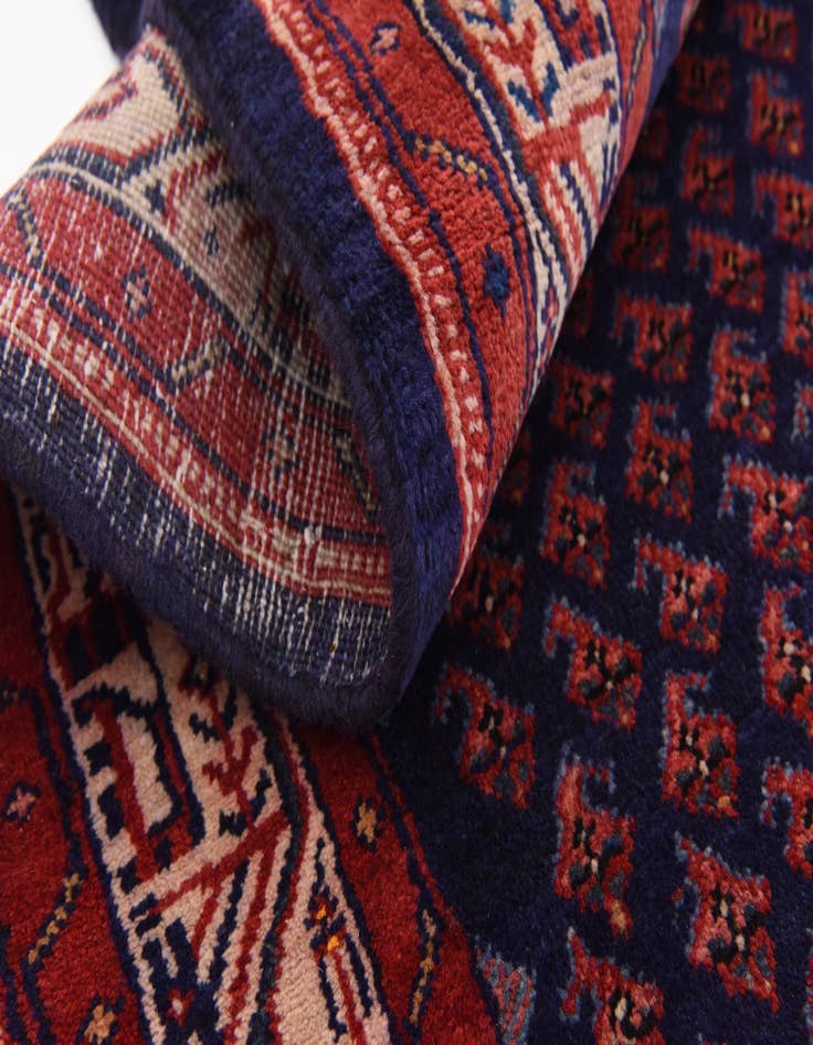 Detail image of  4' 5 x 11'  Hand Knotted Farahan Persian Wool Runner Rug