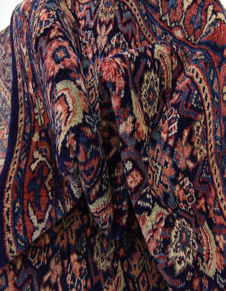 Detail image of  4' 1 x 10' 1  Hand Knotted Farahan Persian Wool Runner Rug