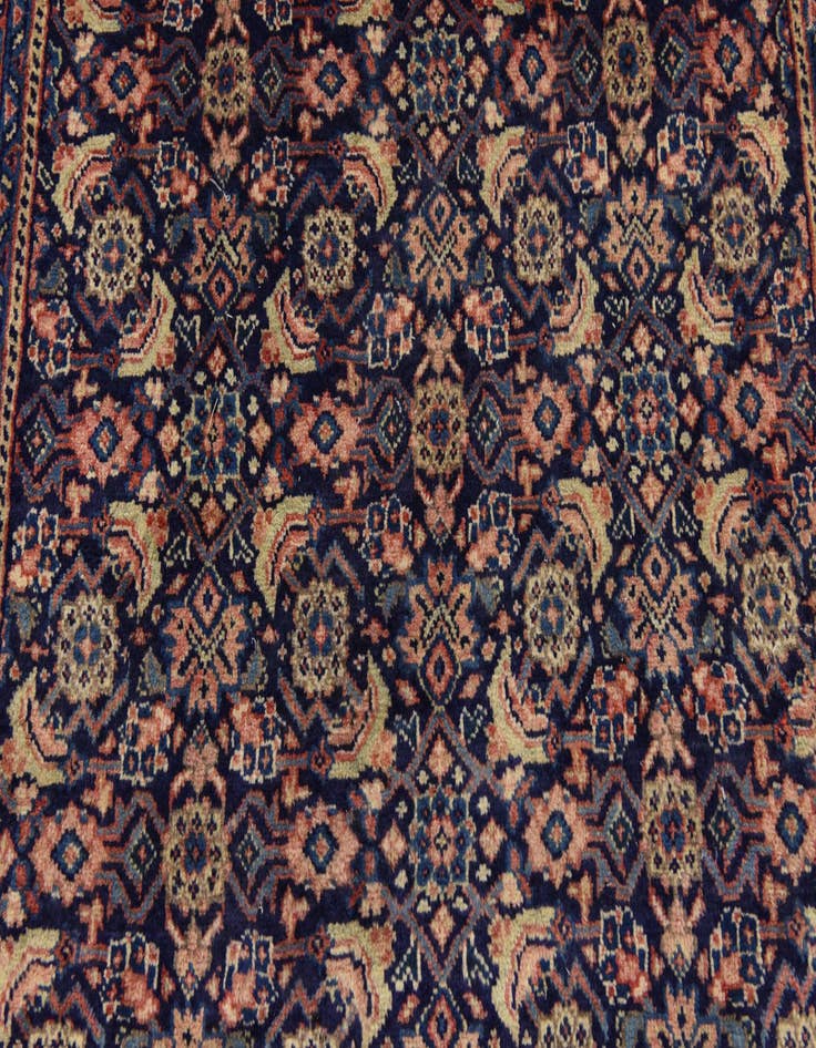 Detail image of  4' 1 x 10' 1  Hand Knotted Farahan Persian Wool Runner Rug