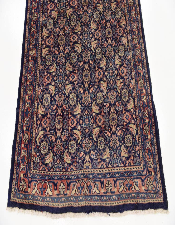 Detail image of  4' 1 x 10' 1  Hand Knotted Farahan Persian Wool Runner Rug