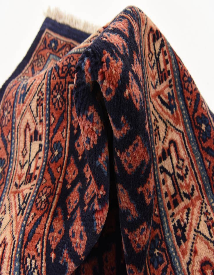 Detail image of  3' 11 x 10' 3  Hand Knotted Farahan Persian Wool Runner Rug