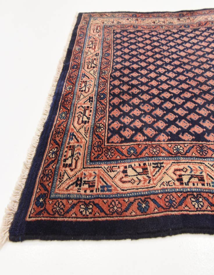 Detail image of  3' 11 x 10' 3  Hand Knotted Farahan Persian Wool Runner Rug