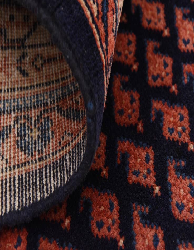 Detail image of  3' 11 x 10' 3  Hand Knotted Farahan Persian Wool Runner Rug