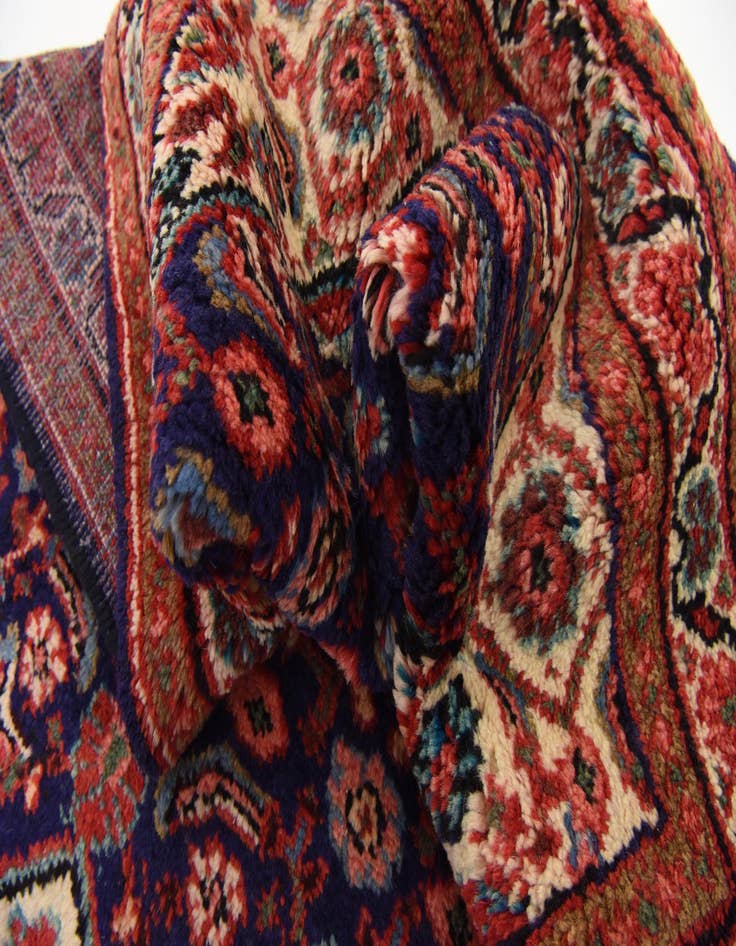 Detail image of 3' 7 x 10' Hand Knotted Farahan Persian Wool Runner Rug