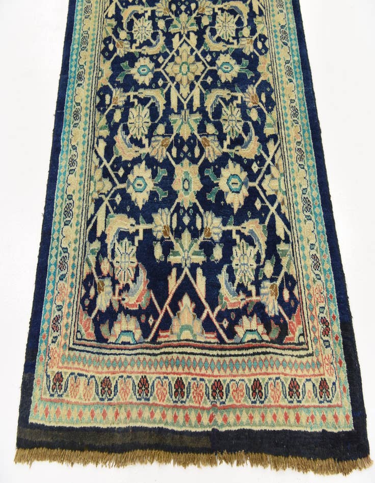 Detail image of  4' x 10' 5  Hand Knotted Farahan Persian Wool Runner Rug