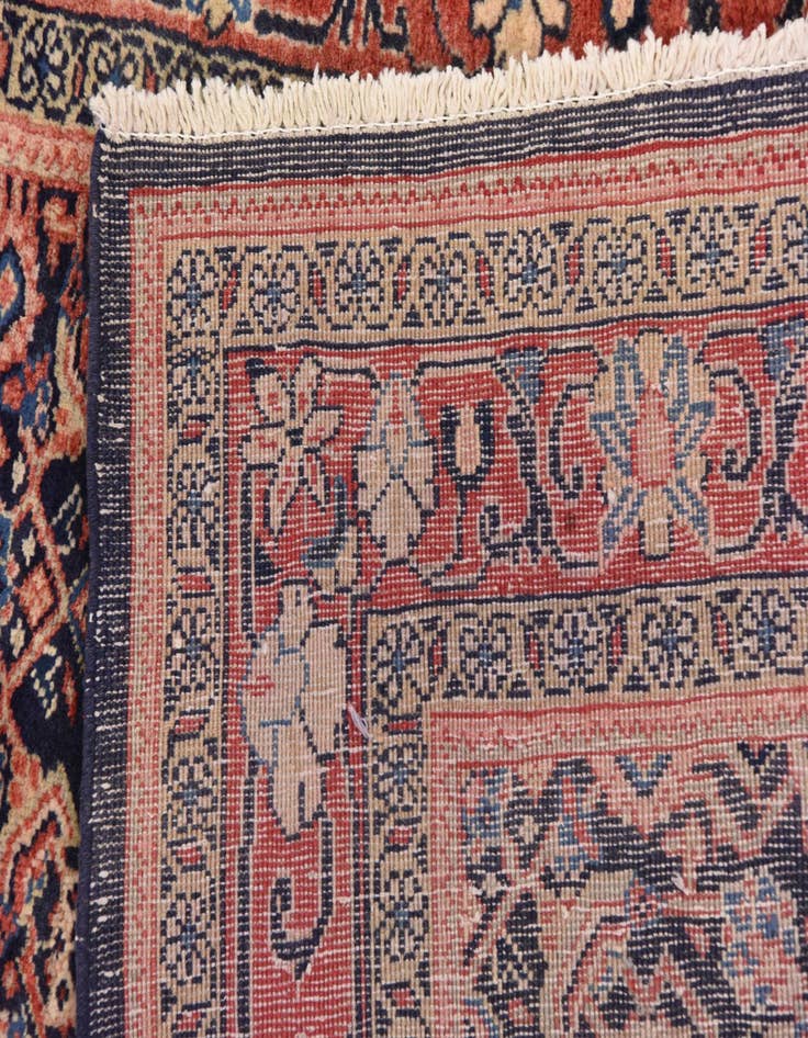 Detail image of  3' 7 x 10' 6  Hand Knotted Farahan Persian Wool Runner Rug